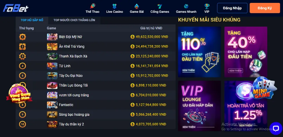 Trò chơi bắn cá tại NUW88